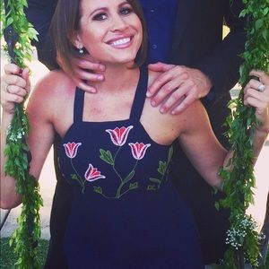 Long gown navy blue size 0. Excellent condition